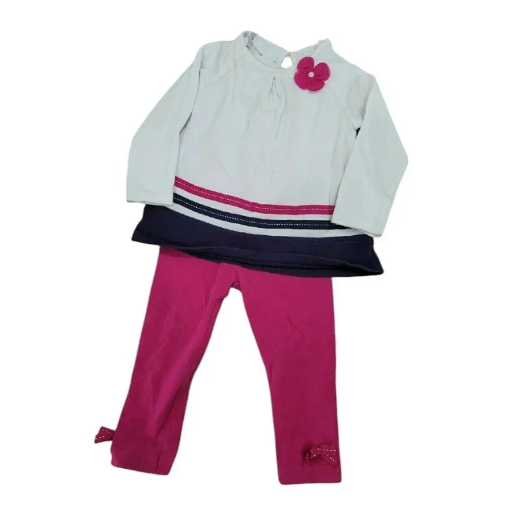 2pc colorblock pant set
